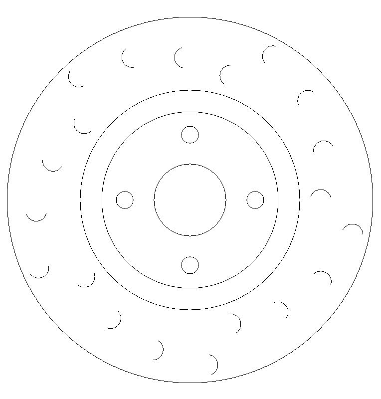 Front Brake Discs 280 mm to fit Fiat 124 Spider (348_) Mazda and others - Image 1