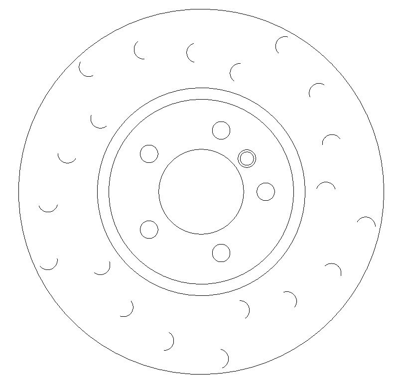 Front 2-Piece C-Hook Grooved Brake Discs to fit BMW M135I / M140I & Others - Image 3