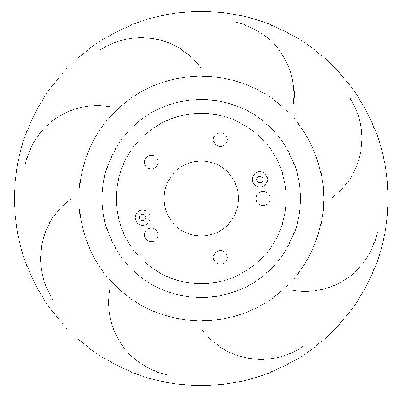 Front Grooved Brake Discs 345mm to fit Hyundai I30N PFL - Image 1