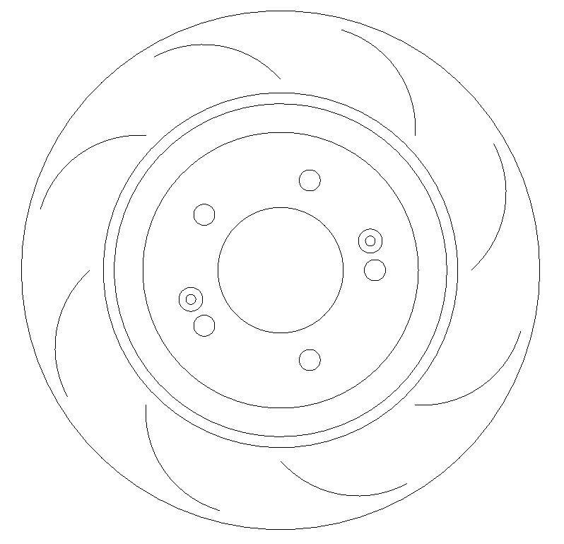 Rear Grooved Brake Discs to fit Hyundai I30N - Image 1