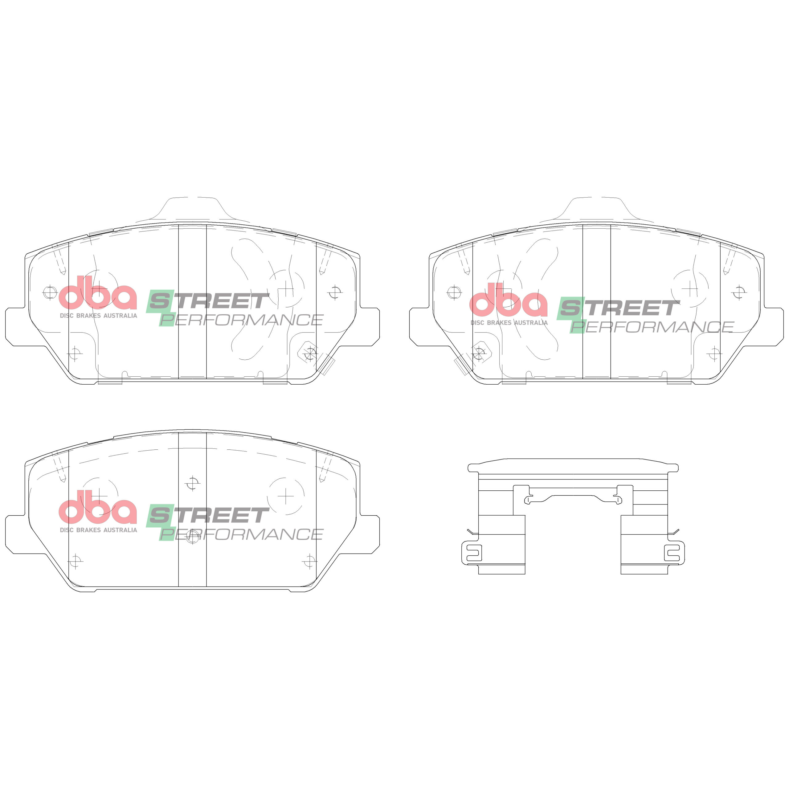Front DBA Performance Street Pads to fit Hyundai I30N - Image 1
