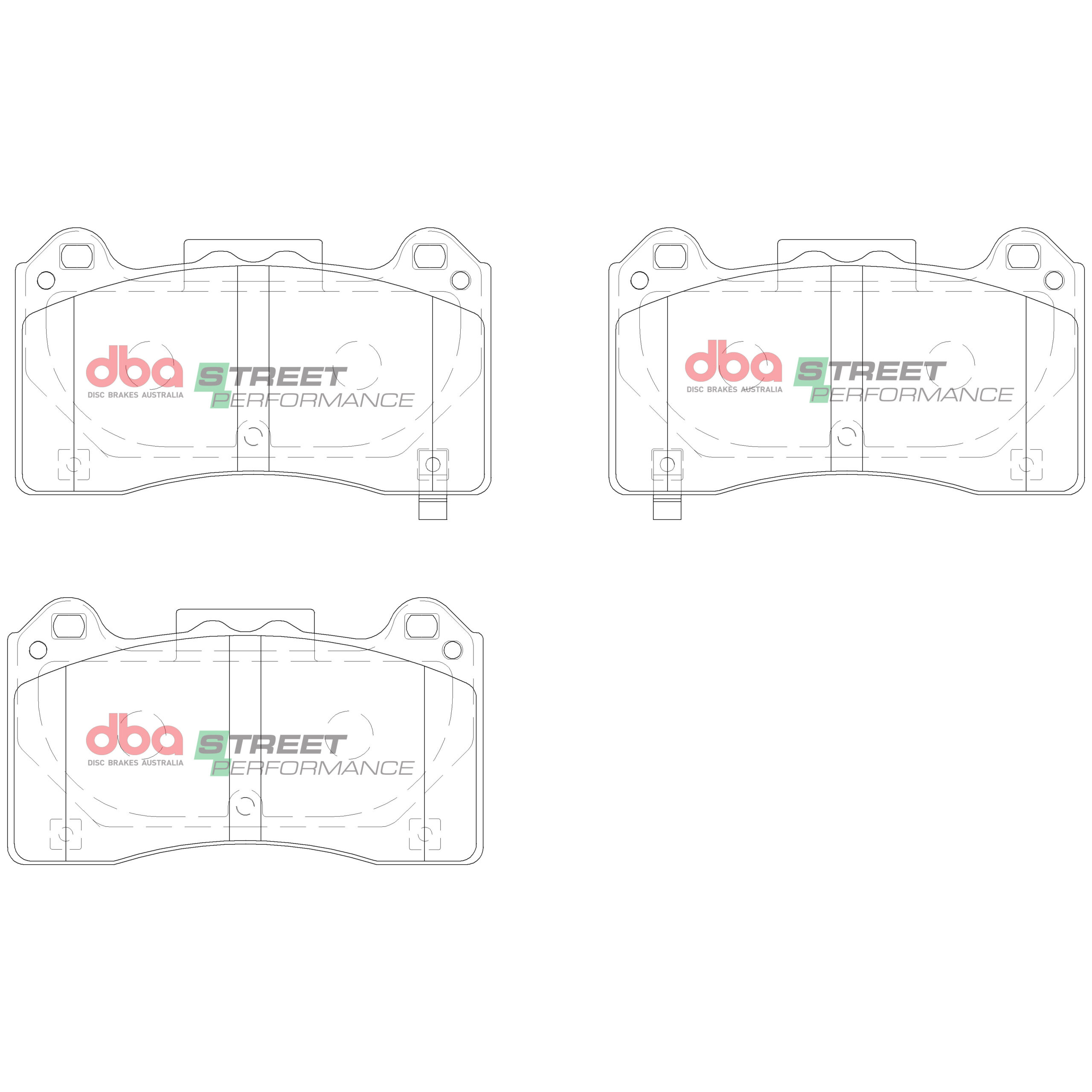 Focus RS MK3 Front DBA Performance Street Pads - Image 1