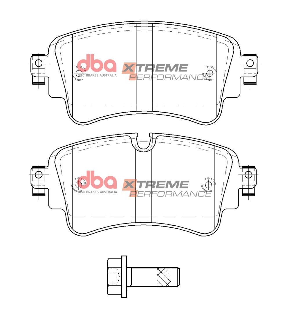 Rear DBA Xtreme Brake Pads to fit Audi RS4 RS5 - Image 1