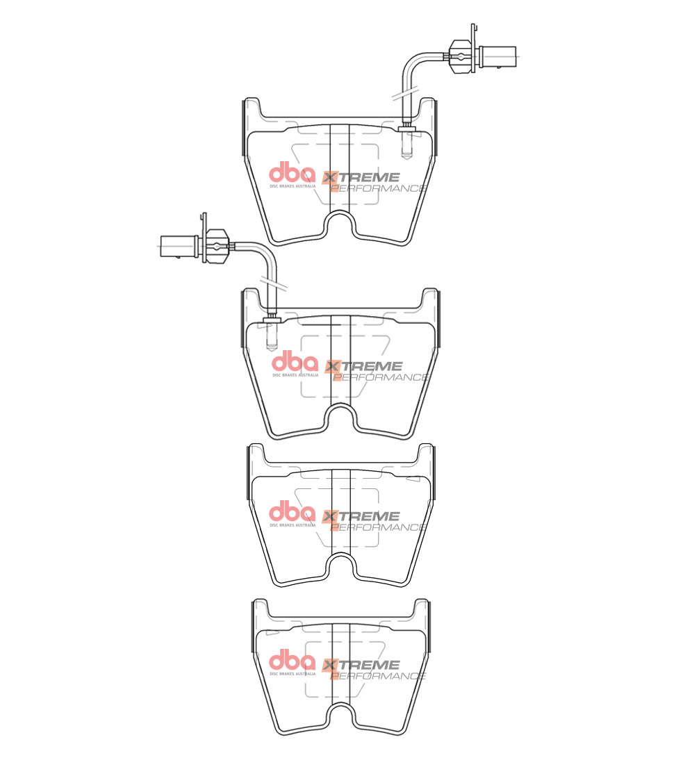 Front DBA Xtreme Brake Pads to fit Audi RS4 RS5 R8 - Image 3