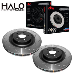 Front DBA Brake Discs 4000 Series T3 Slotted to fit Mustang 5.0