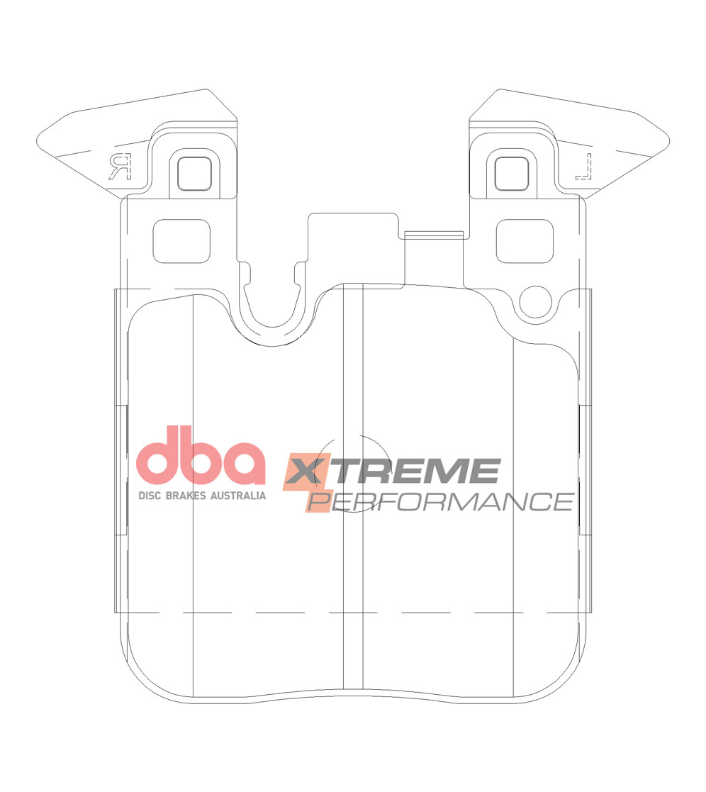 Rear DBA Xtreme Brake Pads to fit BMW M135 M140 - Image 1