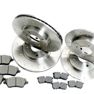 Ford Fiesta 1.6 ST180 ST200 Front & Rear C-Hook Discs with Brake Pads