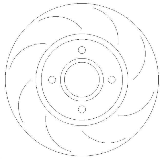 Front Dimpled and Grooved Brake Discs to fit Bmw 1 (F20) 116 i BD1810B - Image 5