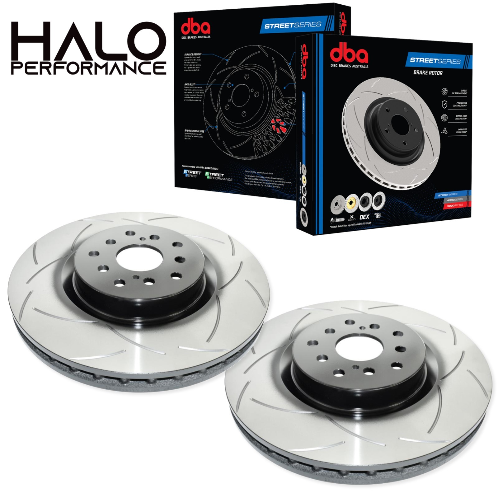 to fit Subaru Impreza WRX STi Front Brake Discs 326mm High Carbon X2 DBA Upgrade