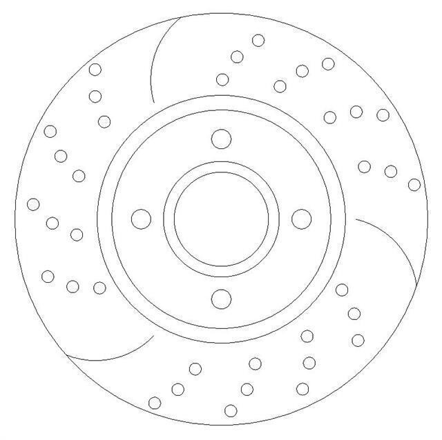 Rear Dimpled and Grooved Brake Discs to fit Bmw 1 (F20) 116 i - Image 6