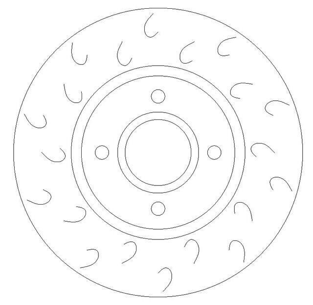 Front Dimpled and Grooved Brake Discs to fit Bmw 1 (F20) 116 i BD1810B - Image 3