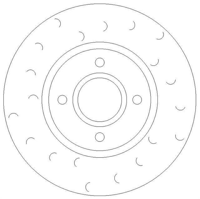 Front Dimpled and Grooved Brake Discs to fit Bmw 1 (F20) 116 i BD1810B - Image 2