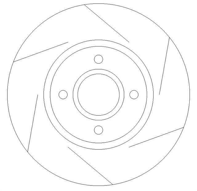 Rear Dimpled and Grooved Brake Discs to fit Bmw 1 (F20) 116 i - Image 4