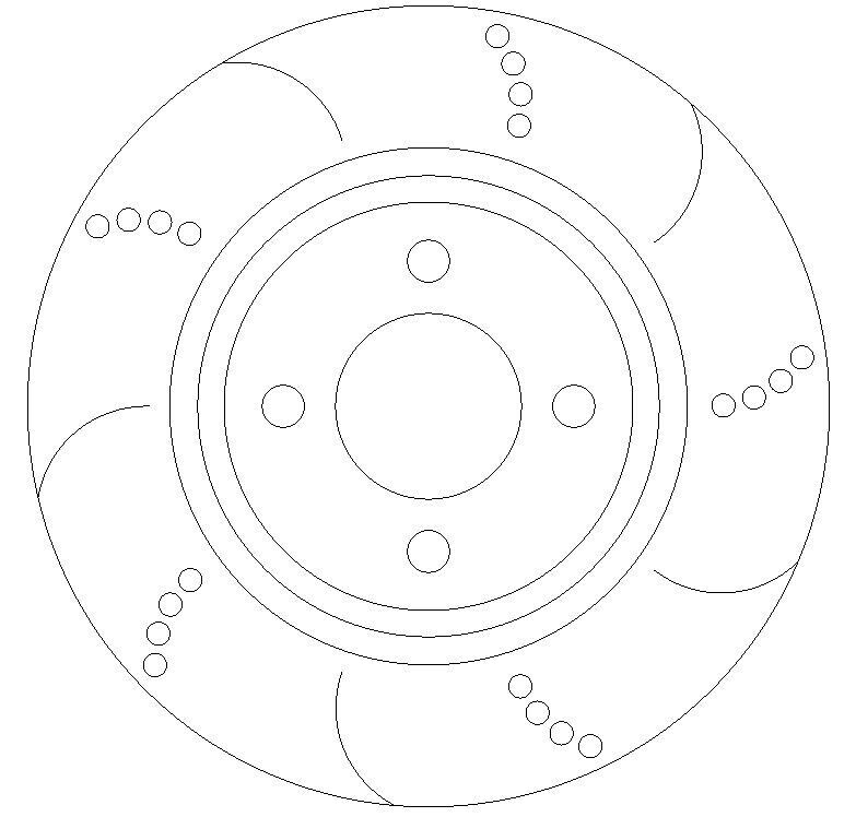 Mini Cooper S Front Brake Discs and Mintex Pads R50 R53 R52 Dimpled Grooved - Image 1