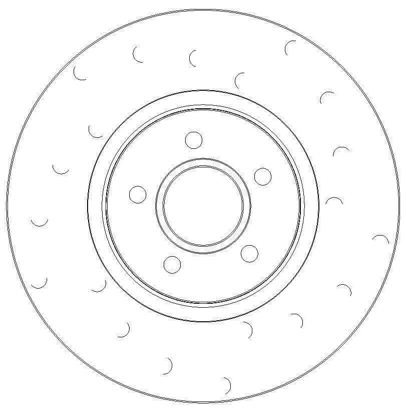 Focus ST 250 Front C-Hook Brake Discs and Mintex Pads - Image 1