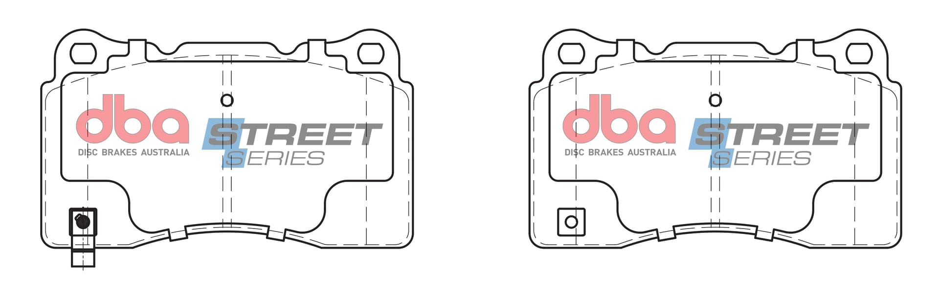 Front DBA Street Series Ceramic Pads to fit Tesla Model 3 2017- - Image 1