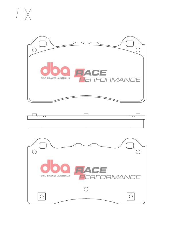 Focus RS MK3 Front DBA Race Performance Brake Pads - Image 1