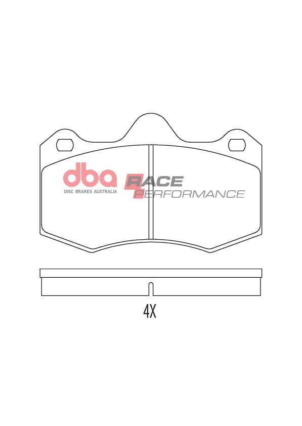Front DBA Brake Pads Race Performance to fit Lotus Exige - Image 1