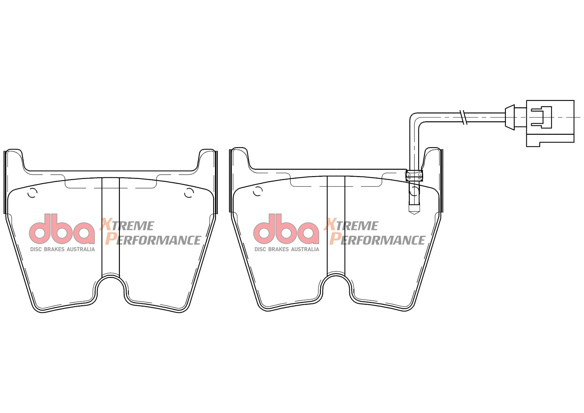Front DBA Xtreme Brake Pads to fit Audi RS3 8V TTRS - Image 1
